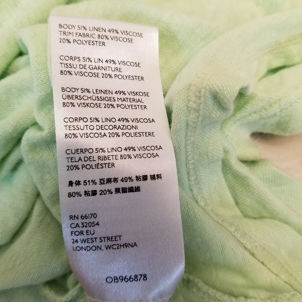 {M} Free People Keep It Casual Tee Queen Green